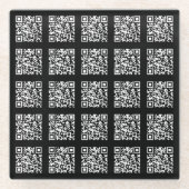 Erstellen eines gestuften QR-Codemusters | bearbei Glasuntersetzer (Vorderseite)