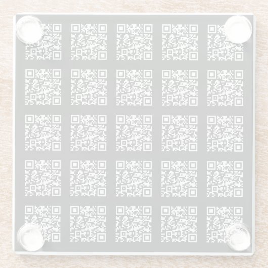 Erstellen eines gestuften QR-Codemusters | bearbei Glasuntersetzer (Rückseite)