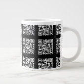 Erstellen eines gestuften QR-Codemusters | bearbei Jumbo-Tasse (Rechts)