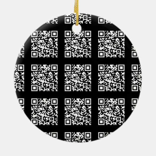 Erstellen eines gestuften QR-Codemusters | bearbei Keramik Ornament (Hinten)