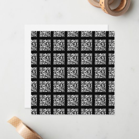 Erstellen eines gestuften QR-Codemusters | bearbei Mitteilungskarte (Vorderseite/Rückseite Beispiel)