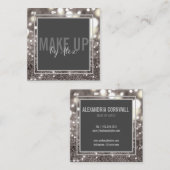 Erstellen eines Glitzer für künstlerisches Signatu Quadratische Visitenkarte (Vorne/Hinten)