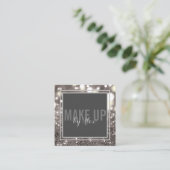 Erstellen eines Glitzer für künstlerisches Signatu Quadratische Visitenkarte (Stehend Vorderseite)