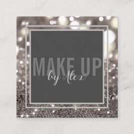 Erstellen eines Glitzer für künstlerisches Signatu Quadratische Visitenkarte