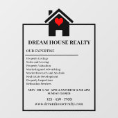 Erstellen eines Impression mit echten Anwesen-Fens Fensteraufkleber (Blatt)