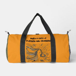 Erstellen eines Kreativitäts- und Positivitätszykl Duffle Bag