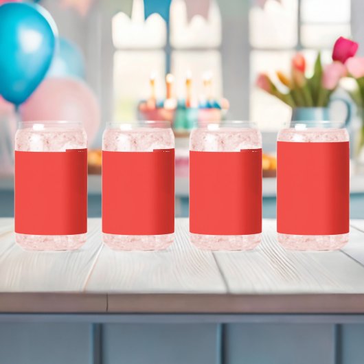 Erstellen eines markanten roten Hintergrunds mit w Dosenglas (Insitu (Baby Party))