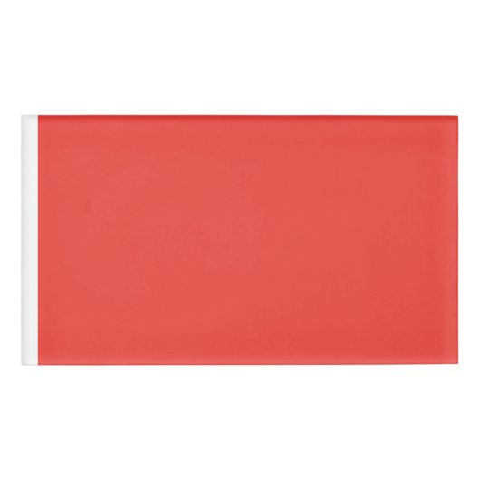 Erstellen eines markanten roten Hintergrunds mit w Namenschild (Vorderseite)