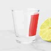 Erstellen eines markanten roten Hintergrunds mit w Schnapsglas (Links)
