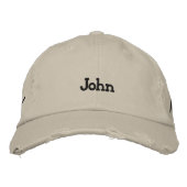 Erstellen eines Namenstextes John Chino Twill-Hat Bestickte Baseballkappe (Vorderseite)