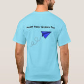 Erstellen eines Papierflugzeugs-T - Shirt (Rückseite)