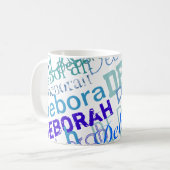 Erstellen eines phantastischen Namensmusters Kaffeetasse (Vorderseite Links)