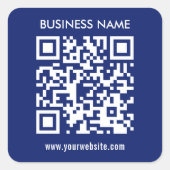 Erstellen eines QR-Codes sofort Modernes, einfache Quadratischer Aufkleber (Vorderseite)