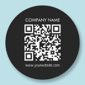 Erstellen eines QR-Codes sofort Modernes, einfache Runder Aufkleber