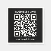 Erstellen eines QR-Codes sofort Modernes, einfache Serviette (Vorderseite)