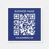 Erstellen eines QR-Codes sofort Modernes, einfache Serviette (Vorderseite)