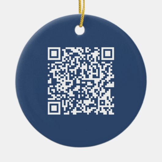 Erstellen eines scannbaren QR-Codes | Verblasenes Keramik Ornament (Vorne)