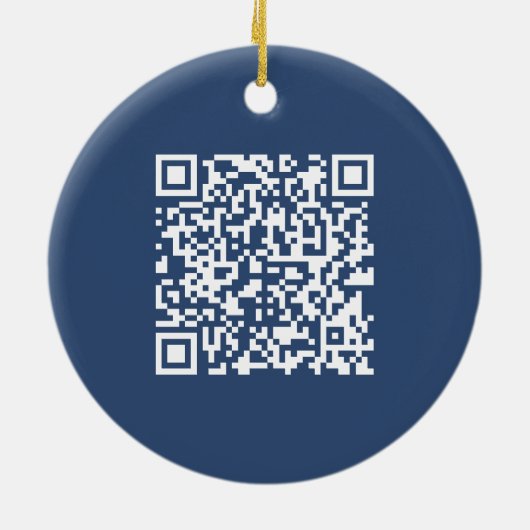 Erstellen eines scannbaren QR-Codes | Verblasenes  Keramik Ornament (Hinten)