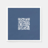 Erstellen eines scannbaren QR-Codes | Verblasenes  Serviette (Vorderseite)