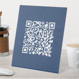 Erstellen eines scannbaren QR-Codes | Verblasenes  Sockelschild