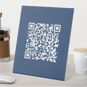 Erstellen eines scannbaren QR-Codes   Verblasenes  Sockelschild