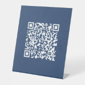 Erstellen eines scannbaren QR-Codes | Verblasenes Sockelschild (Vorderseite)