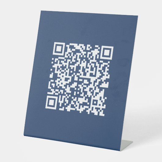 Erstellen eines scannbaren QR-Codes | Verblasenes Sockelschild (Vorderseite)