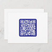 Erstellen eines skalierbaren QR-Codes | Editable D Dankeskarte (Vorne/Hinten)