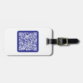 Erstellen eines skalierbaren QR-Codes | Editable D Gepäckanhänger (Vorderseite horizontal)