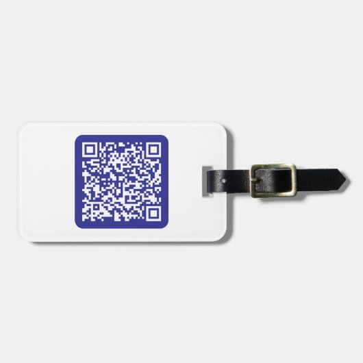 Erstellen eines skalierbaren QR-Codes | Editable D Gepäckanhänger (Vorderseite horizontal)