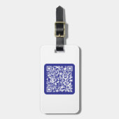 Erstellen eines skalierbaren QR-Codes | Editable D Gepäckanhänger (Vorderseite vertikal)