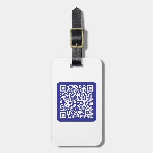 Erstellen eines skalierbaren QR-Codes | Editable D Gepäckanhänger (Vorderseite vertikal)