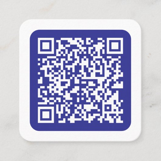 Erstellen eines skalierbaren QR-Codes | Editable D Quadratische Visitenkarte (Vorderseite)