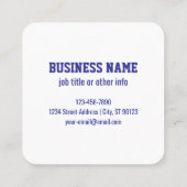 Erstellen eines skalierbaren QR-Codes | Editable D Quadratische Visitenkarte (Rückseite)