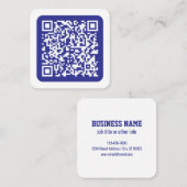 Erstellen eines skalierbaren QR-Codes | Editable D Quadratische Visitenkarte (Vorne/Hinten)