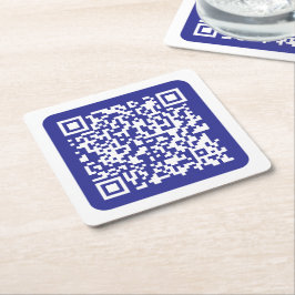 Erstellen eines skalierbaren QR-Codes | Editable D Rechteckiger Pappuntersetzer