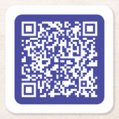 Erstellen eines skalierbaren QR-Codes | Editable D Rechteckiger Pappuntersetzer (Vorderseite)