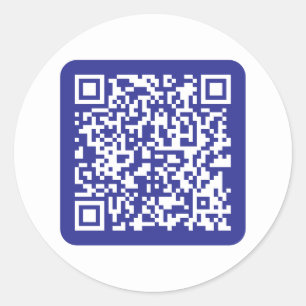 Erstellen eines skalierbaren QR-Codes   Editable D Runder Aufkleber
