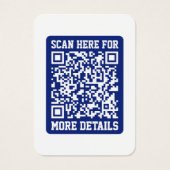 Erstellen eines skalierbaren QR-Codes | Navy Blue (Vorderseite)
