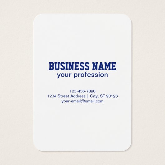 Erstellen eines skalierbaren QR-Codes | Navy Blue  (Rückseite)