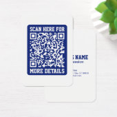 Erstellen eines skalierbaren QR-Codes | Navy Blue (Schreibtisch)
