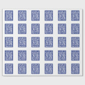 Erstellen eines skalierbaren QR-Codes | Navy Blue  Geschenkpapier (Flach)