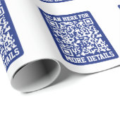 Erstellen eines skalierbaren QR-Codes | Navy Blue  Geschenkpapier (Rolleneckpunkt)