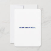 Erstellen eines skalierbaren QR-Codes | Navy Blue Mitteilungskarte (Rückseite)