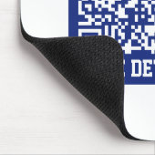 Erstellen eines skalierbaren QR-Codes | Navy Blue Mousepad (Ecke)