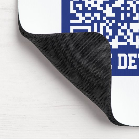 Erstellen eines skalierbaren QR-Codes | Navy Blue  Mousepad (Ecke)