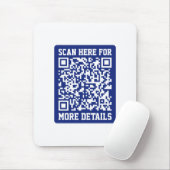 Erstellen eines skalierbaren QR-Codes | Navy Blue Mousepad (Mit Mouse)
