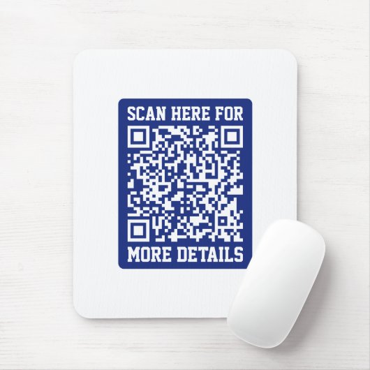 Erstellen eines skalierbaren QR-Codes | Navy Blue Mousepad (Mit Mouse)