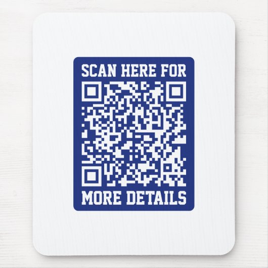 Erstellen eines skalierbaren QR-Codes | Navy Blue Mousepad (Vorne)
