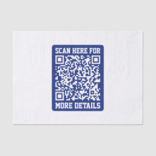 Erstellen eines skalierbaren QR-Codes Navy Blue Seidenpapier